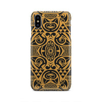 Polynesian Phone Case Yellow Black iPhone Xs Max - Polynesian Pride