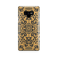 Polynesian Phone Case Yellow Black Samsung Galaxy Note 9 - Polynesian Pride