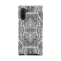 Polynesian Tough Case White And Black Samsung Galaxy Note 10 - Polynesian Pride