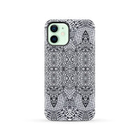 Polynesian Tough Case Black And White iPhone 12 - Polynesian Pride