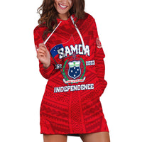 Samoa Independence Hoodie Dress 2023 Red Style LT6 - Polynesian Pride