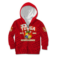 Tonga Independence Kid Hoodie 2023 Red Style LT6 - Polynesian Pride