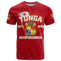 Tonga Independence T Shirt 2023 Red Style LT6 Red - Polynesian Pride