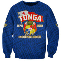 Tonga Independence Sweatshirt 2023 Blue Style LT6 Unisex Blue - Polynesian Pride