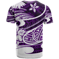 Polynesian Tribal T Shirt Purple LT6 - Polynesian Pride