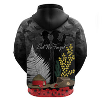 ANZAC DAY Hoodie Camo Style Slouch Hats Mix Silver Fern Golden Wattle LT7 - Polynesian Pride