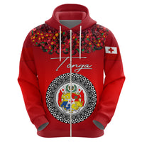 Custom Tonga Hoodie Emancipation Day Unique Kahoa Heilala Flower Red LT8 - Polynesian Pride