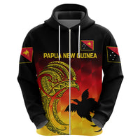 Custom Papua New Guinea Barramundis Cricket Hoodie Birds of Paradise Paradisaea Raggiana Original Gradient Flag Vibes LT8 - Polynesian Pride