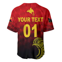(Custom Personalised) Papua New Guinea Barramundis Cricket Baseball Jersey Birds Of Paradise Paradisaea Raggiana Original - Red LT8 - Polynesian Pride