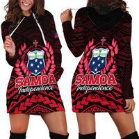 Samoa Independence Day Hoodie Dress Ulafa Polynesian Unique Red No2 LT9 Red - Polynesian Pride