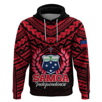 Custom Samoa Independence Day Hoodie Ulafa Polynesian Unique Red No1 LT9 - Polynesian Pride