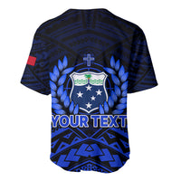 (Custom Personalised) Samoa Independence Day Baseball Jersey Ulafa Polynesian Unique Blue No2 LT9 - Polynesian Pride
