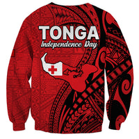 Tonga Independence Anniversary Sweatshirt Tongan Tribal Pattern Unique Version LT9 - Polynesian Pride