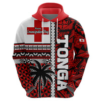 Tonga Independence Day Hoodie Proud Tongan Emancipation with Kupesi Ngatu LT9 - Polynesian Pride