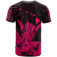 Hawaii Shaka Sign T Shirt Pink Version LT9 - Polynesian Pride