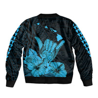 Hawaii Shaka Sign Bomber Jacket Blue Version LT9 - Polynesian Pride