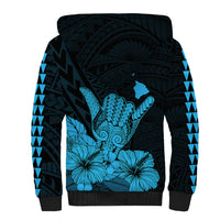Hawaii Shaka Sign Sherpa Hoodie Blue Version LT9 - Polynesian Pride