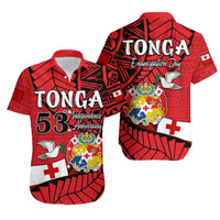 Tonga Emancipation Day Hawaiian Shirt Happy 53rd Independence Anniversary LT9 Red - Polynesian Pride