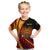 (Custom Personalised) Papua New Guinea Kid T Shirt The Greater Bird of Paradise LT9 Black - Polynesian Pride