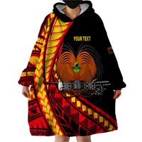 (Custom Personalised) Papua New Guinea Wearable Blanket Hoodie The Greater Bird of Paradise LT9 - Polynesian Pride