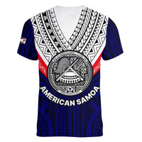 American Samoa Independence Day Women V Neck T Shirt Simple Style LT9 - Polynesian Pride