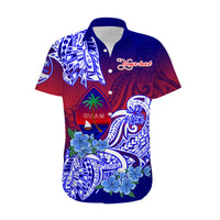 (Custom Personalised) Guam Hawaiian Shirt Polynesian Floral Tribal LT9 - Polynesian Pride