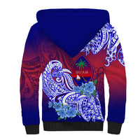 (Custom Personalised) Guam Sherpa Hoodie Polynesian Floral Tribal LT9 - Polynesian Pride