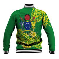Cook Island Baseball Jacket Polynesian Floral Tribal LT9 - Polynesian Pride