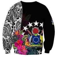Cook Island Sweatshirt Tribal Polynesian and Tropical Flowers LT9 - Polynesian Pride