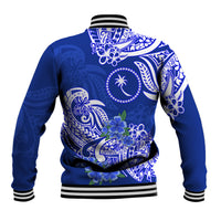 FSM Chuuk State Baseball Jacket Polynesian Floral Tribal LT9 - Polynesian Pride