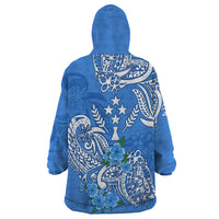 FSM Kosrae State Wearable Blanket Hoodie Polynesian Floral Tribal LT9 - Polynesian Pride