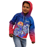 Tahiti Kid Hoodie Polynesian Floral Tribal LT9 - Polynesian Pride