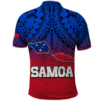 Polynesian Independent State of Samoa Gradient Polo Shirt LT9 - Polynesian Pride