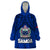 Polynesian Independent State of Samoa Blue Wearable Blanket Hoodie LT9 Unisex One Size - Polynesian Pride