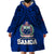 Polynesian Independent State of Samoa Blue Wearable Blanket Hoodie LT9 - Polynesian Pride