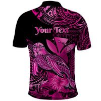 Custom Hawaii Monk Seal Polo Shirt Polynesian Kakau With Kanaka Pink LT14 - Polynesian Pride