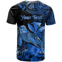 Custom Hawaii Monk Seal T Shirt Polynesian Kakau With Kanaka Blue LT14 - Polynesian Pride