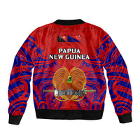 Papua New Guinea Bomber Jacket Central Province Mix Coat Of Arms Polynesian Art LT14 - Polynesian Pride