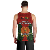 Papua New Guinea Men Tank Top Chimbu Province Mix Coat Of Arms Polynesian Art LT14 - Polynesian Pride