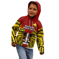 Papua New Guinea Kid Hoodie Madang Province Mix Coat Of Arms Polynesian Art LT14 - Polynesian Pride
