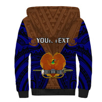 (Custom Personalised) Papua New Guinea Sherpa Hoodie Manus Province Mix Coat Of Arms Polynesian Art LT14 - Polynesian Pride