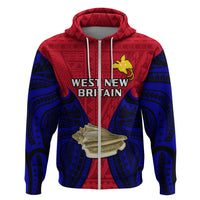 Papua New Guinea Hoodie West New Britain Province Mix Coat of Arms Polynesian Art LT14 - Polynesian Pride