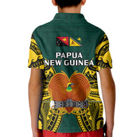 Papua New Guinea Kid Polo Shirt Jiwaka Province Mix Coat Of Arms Polynesian Art LT14 - Polynesian Pride