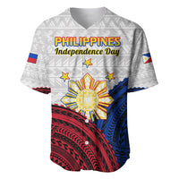 Philippines Independence Day Baseball Jersey Proud To Be Filipino Polynesian Pattern LT14 - Polynesian Pride