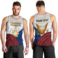 (Custom Personalised) Philippines Independence Day Men Tank Top Proud To Be Filipino Polynesian Pattern LT14 - Polynesian Pride