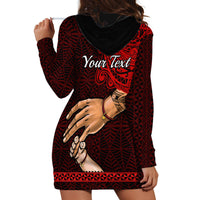 (Custom Personalised) Tonga Fathers Day Hoodie Dress Black Tongan Ngatu I Love You Dad LT14 - Polynesian Pride