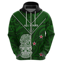 Aotearoa Rugby Hoodie All Stars New Zealand Tiki Maori LT14 - Polynesian Pride
