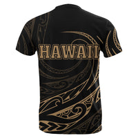 Hawaii T Shirt Frida Style Gold - Polynesian Pride