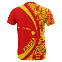 Kanaka Polynesian Mauna Kea T shirt Circle Style - Polynesian Pride