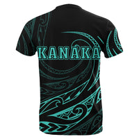 Kanaka T shirt Frida Style Turquoise - Polynesian Pride